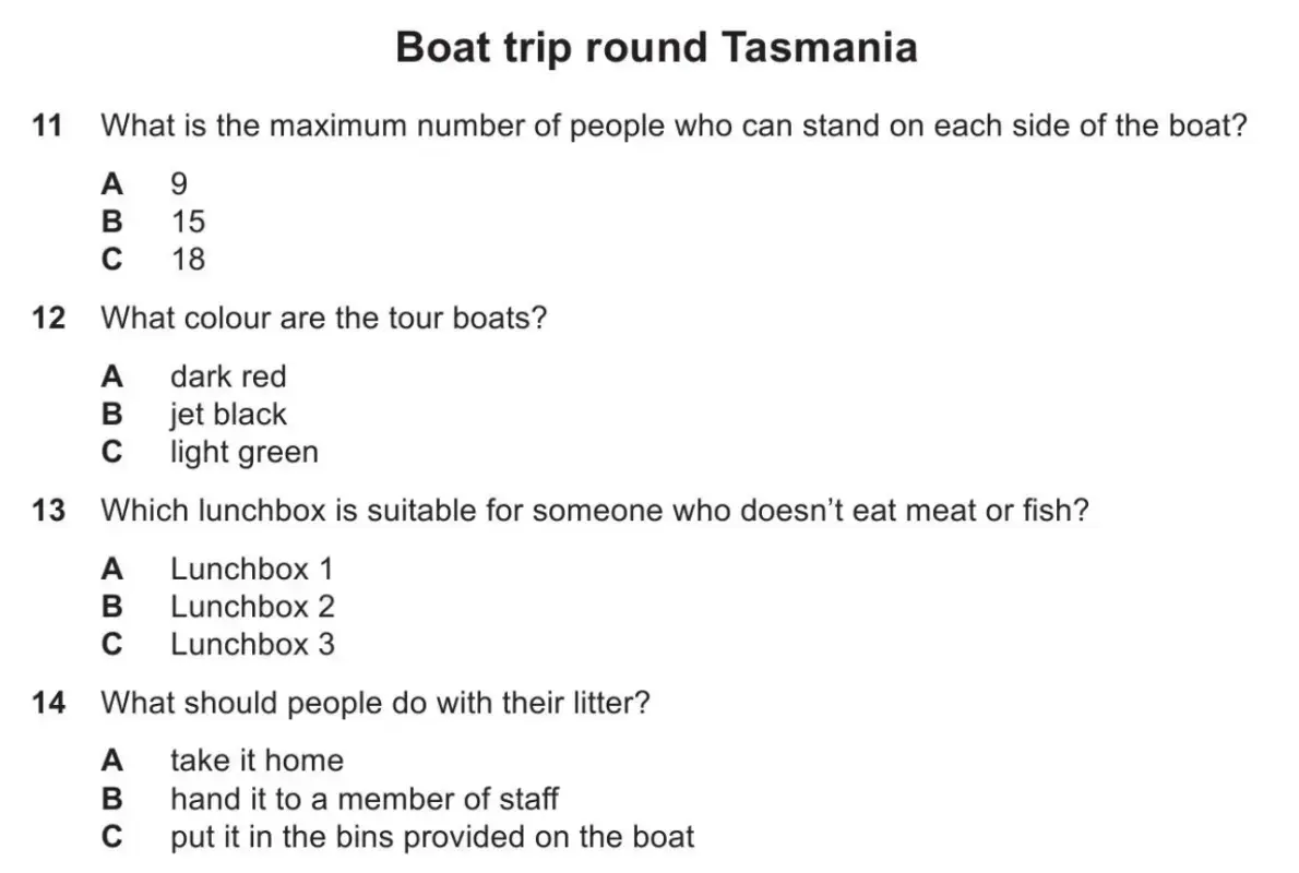 Đề bài IELTS Listening Cam 17 Test 1 Part 2