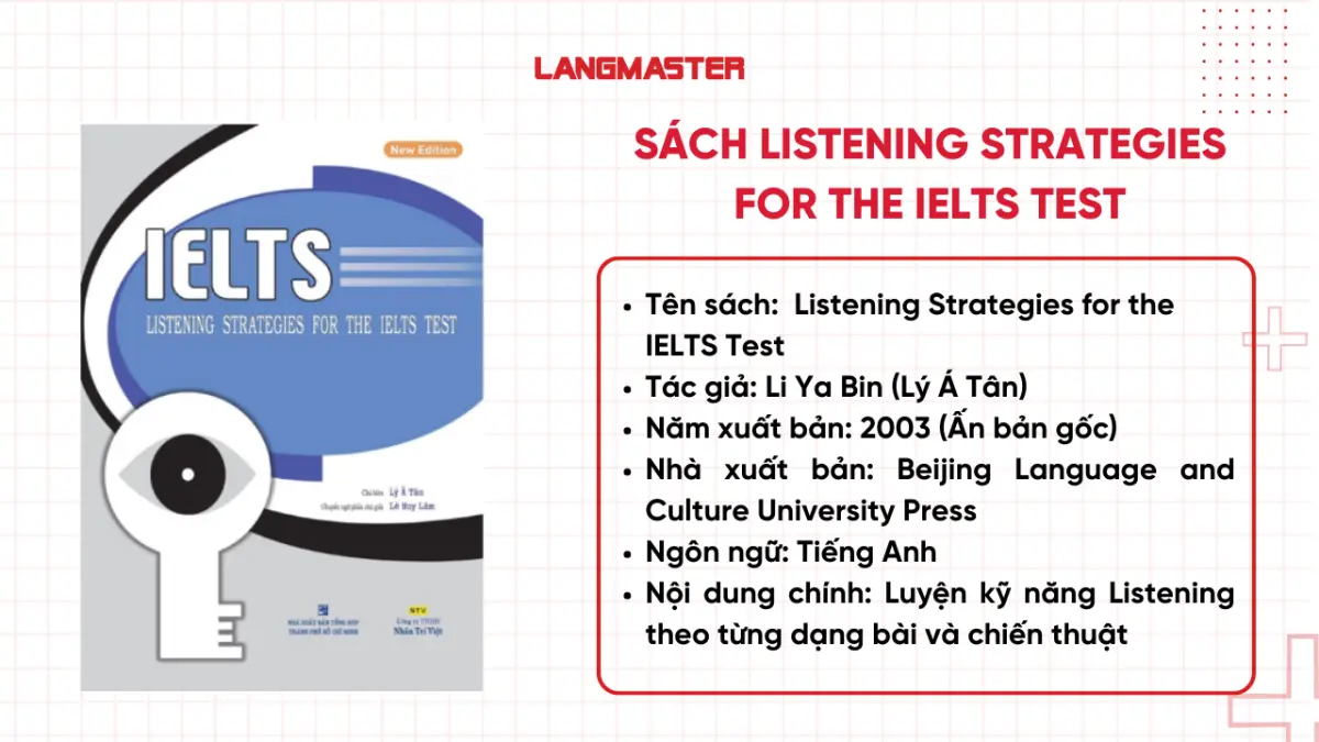Tổng quan về sách Listening Strategies for the ielts test