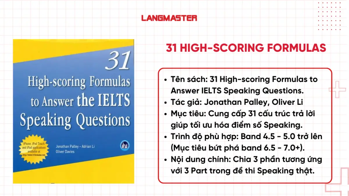 Tổng quan về sách 31 High-scoring Formulas