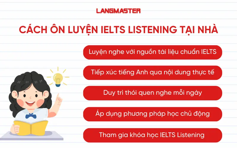 Cách ôn luyện IELTS Listening tại nhà