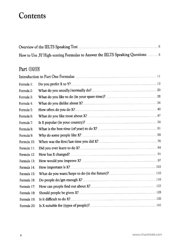 Nội dung sách 31 High-scoring Formulas