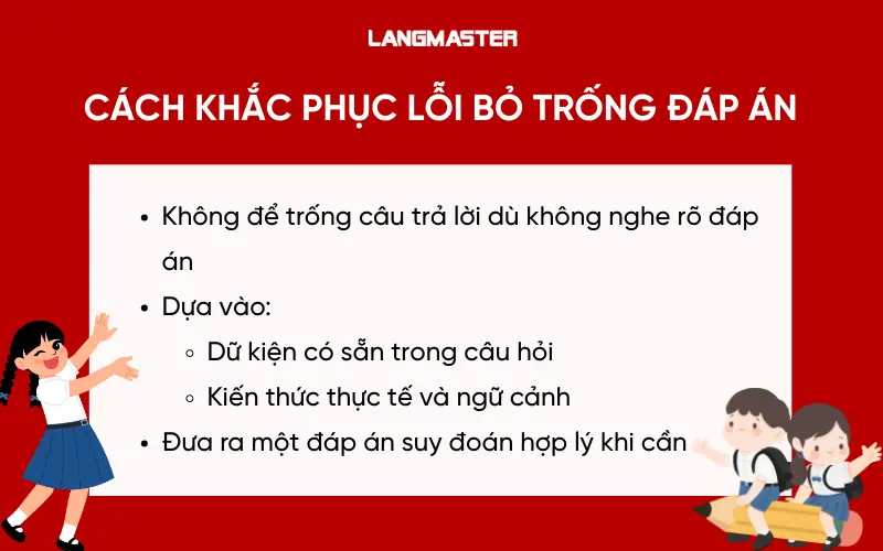 Cách khắc phục lỗi bỏ trống đáp án