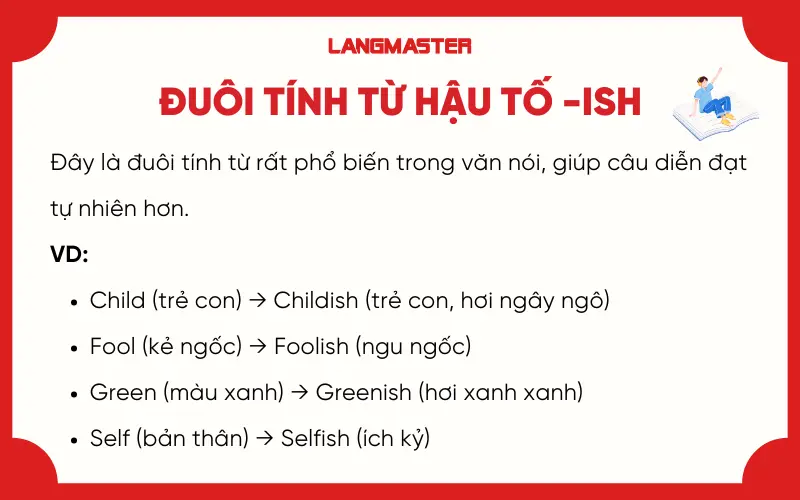 Đuôi tính từ hậu tố -ish
