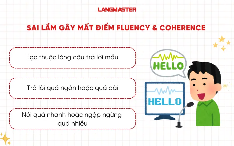 Sai lầm gây mất điểm Fluency & Coherence trong IELTS Speaking
