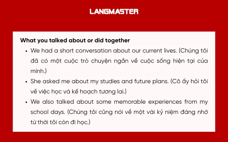 Dàn ý đề bài Describe a person whom you were surprised