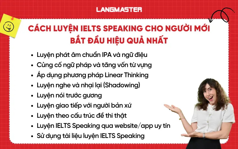 Cách luyện IELTS Speaking tại nhà cho người mới bắt đầu