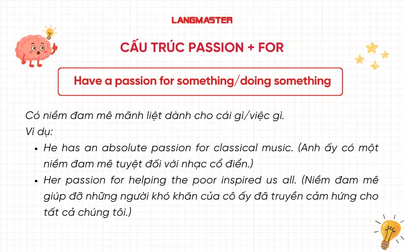 Cấu trúc Passion + for