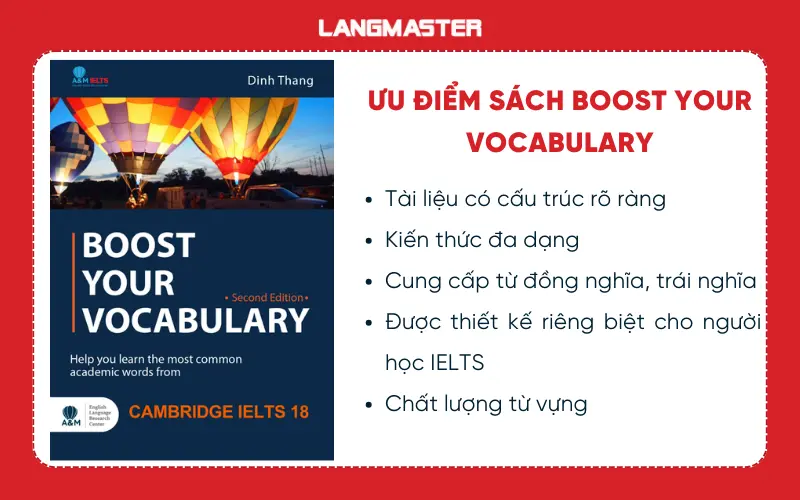 Ưu điểm sách boost your Vocabulary IELTS