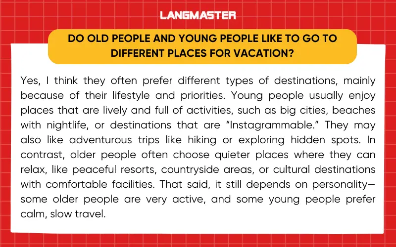 Describe a time you visited a new place IELTS Speaking part 3