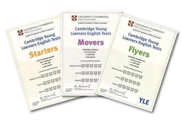 Chứng chỉ tiếng Anh Cambridge cho trẻ em là gì?