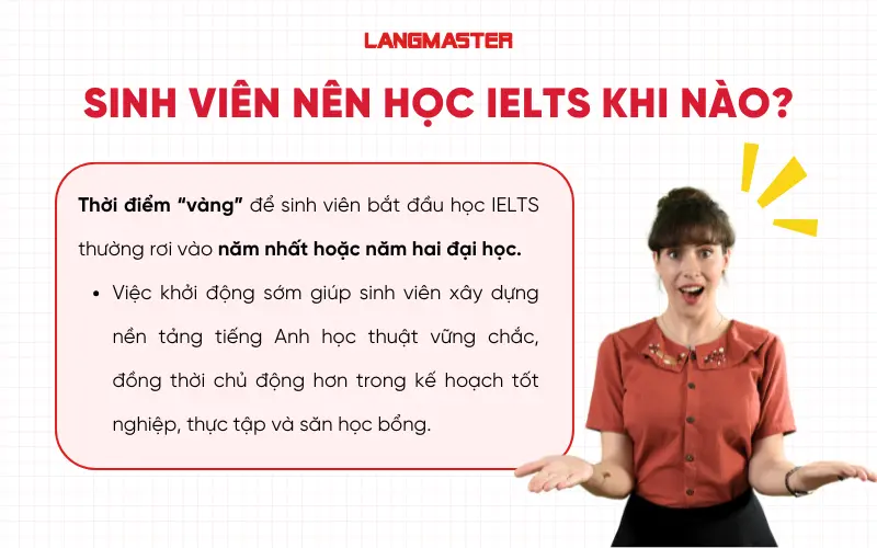 Sinh viên nên học IELTS khi nào?