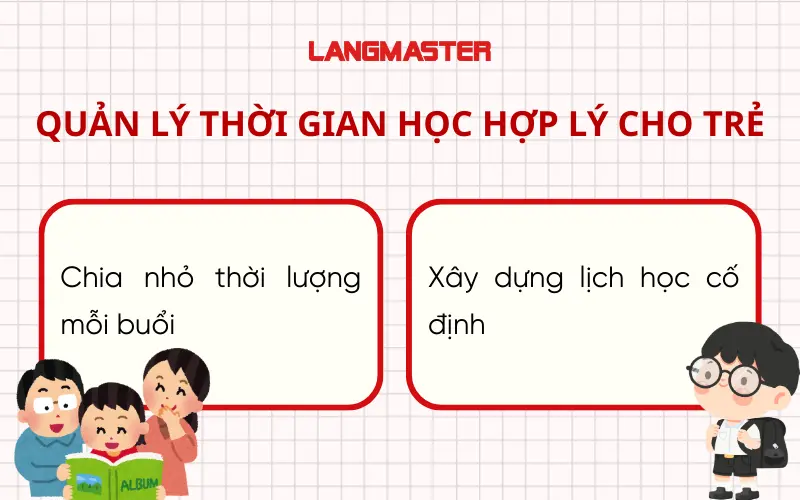 Ba mẹ lưu ý quản lý thời gian học hợp lý cho trẻ