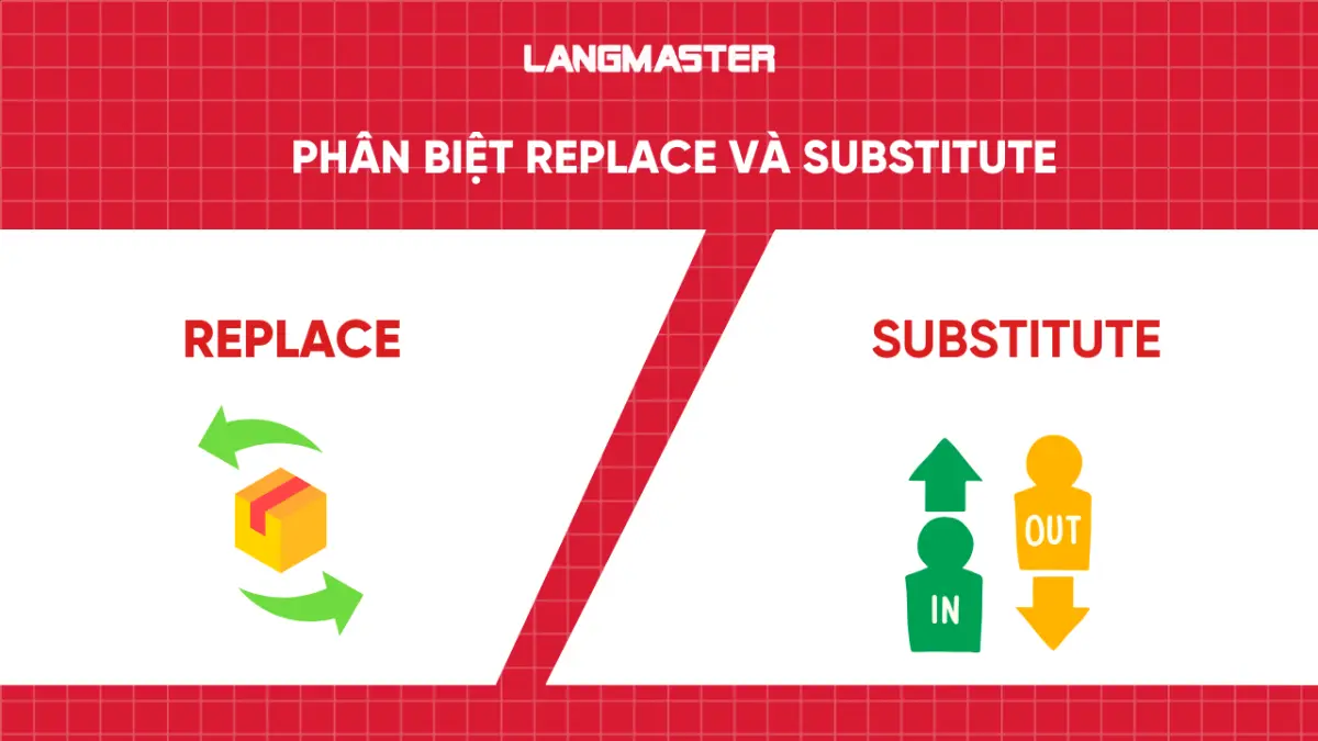 Phân biệt Replace và Substitute trong tiếng Anh