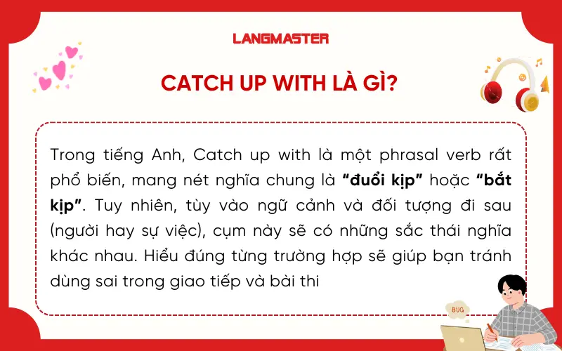 Catch up with là gì?