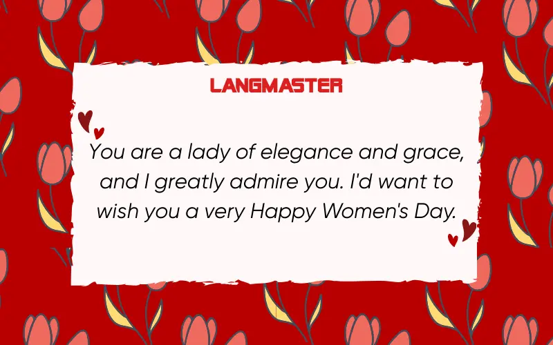 Lời chúc 8/3 bằng tiếng Anh cho đồng nghiệp