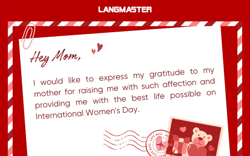 Lời chúc 8/3 bằng tiếng Anh tặng mẹ ý nghĩa nhất