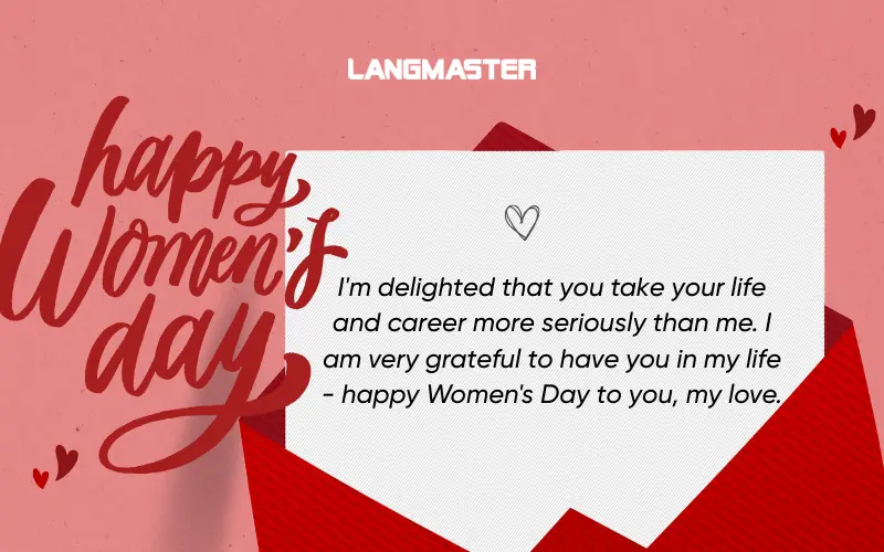 Lời chúc 8/3 cho người yêu bằng tiếng Anh
