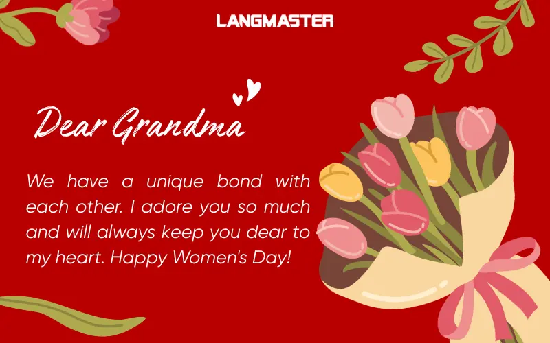 Lời chúc 8/3 bằng tiếng Anh hay cho bà