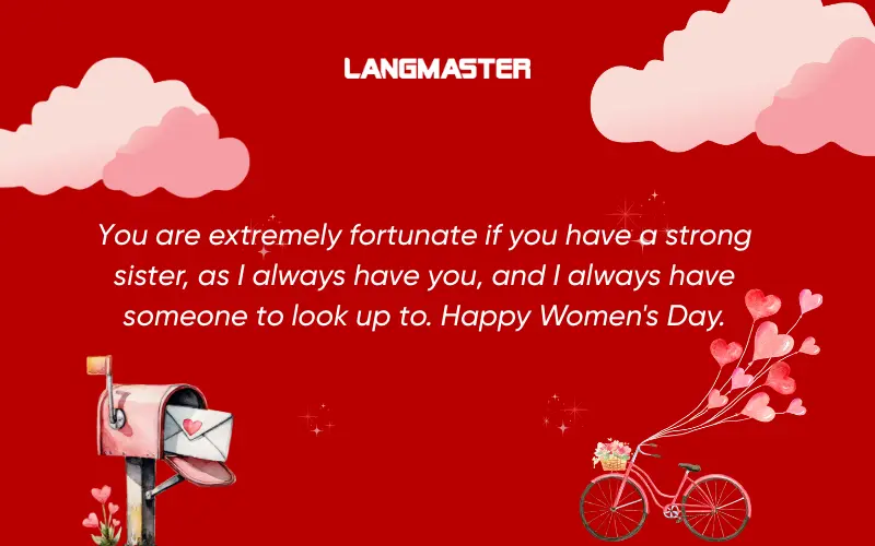 Lời chúc 8/3 bằng tiếng Anh dành cho chị/em gái