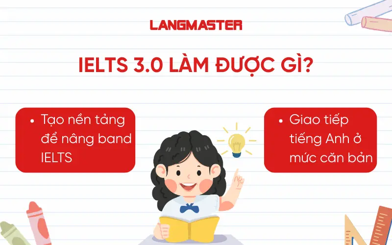 IELTS 3.0 làm được gì?