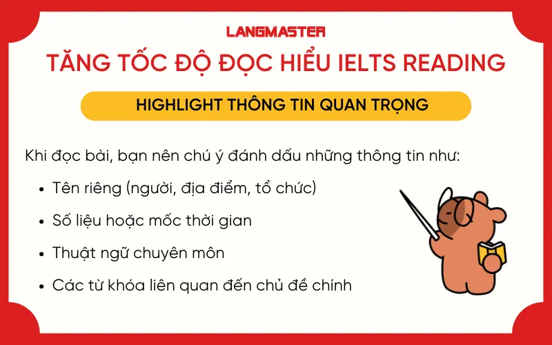 Highlight thông tin quan trọng