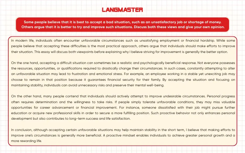 bài mẫu Discussion Esssay IELTS Writing Task 2