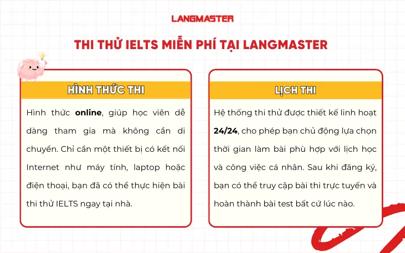 Thi thử IELTS miễn phí tại Langmaster