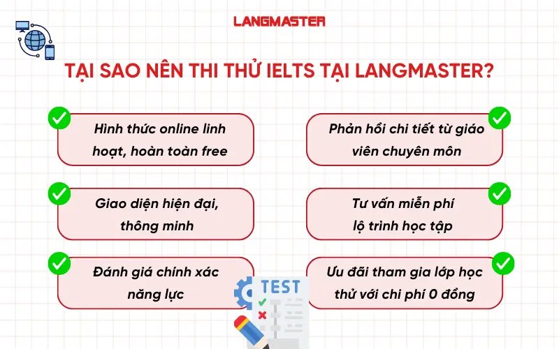 Tại sao nên thi thử IELTS tại Langmaster?