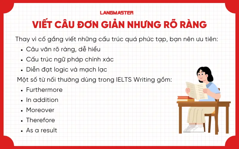 Viết câu đơn giản nhưng rõ ràng