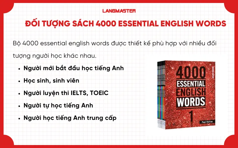 Đối tượng học sách 4000 essential English words