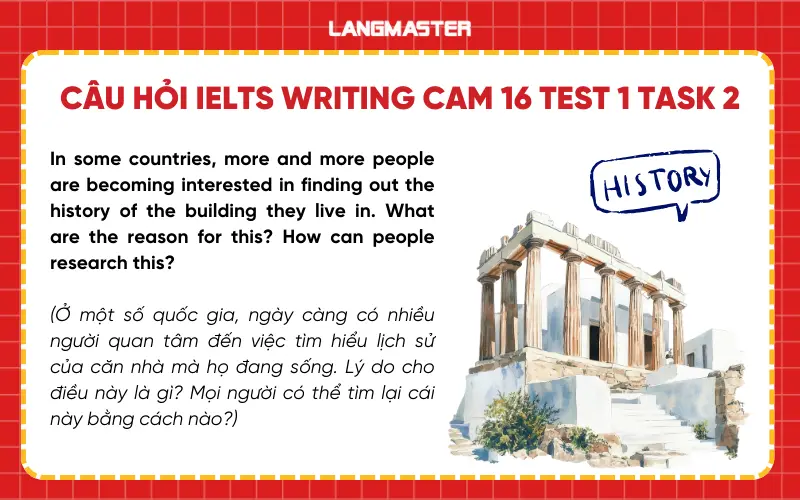 CÂU HỎI IELTS WRITING CAM 16 TEST 1 TASK 2