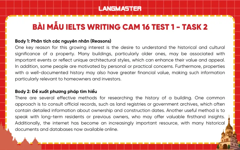 Bài mẫu IELTS Writing Test 1 Task 2