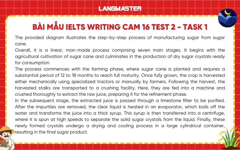 BÀI MẪU IELTS WRITING CAM 16 TEST 2 - TASK 1