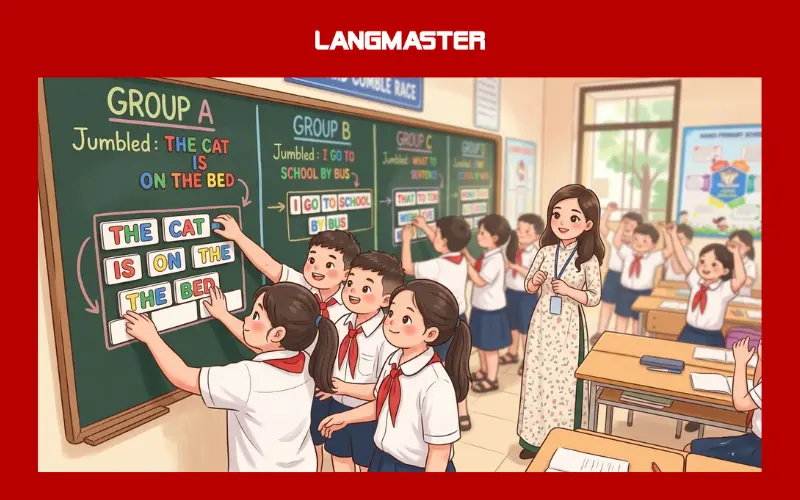 Trò chơi “Word Jumble Race” cho trẻ