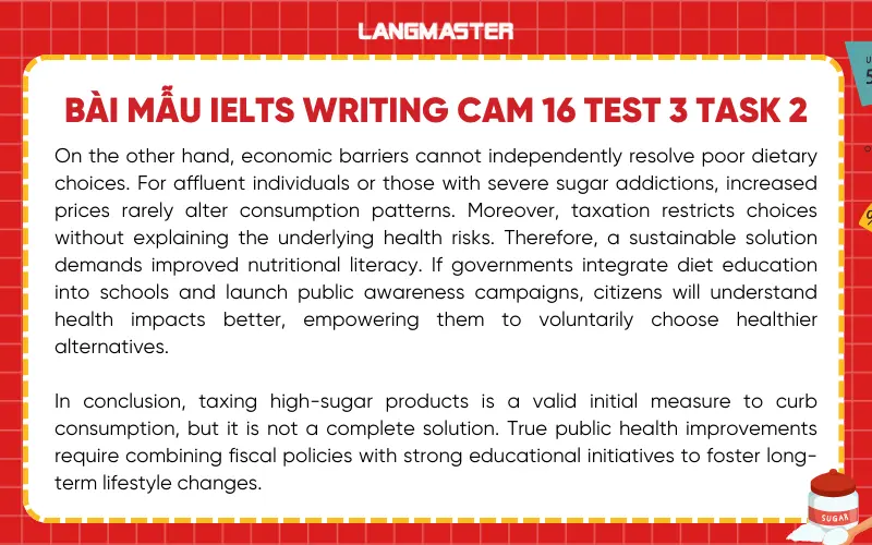 BÀI MẪU IELTS WRITING CAM 16 TEST 3 TASK 2