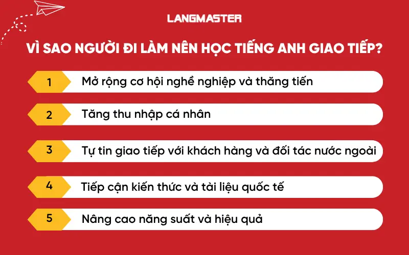 Vì sao người đi làm nên học tiếng Anh giao tiếp?