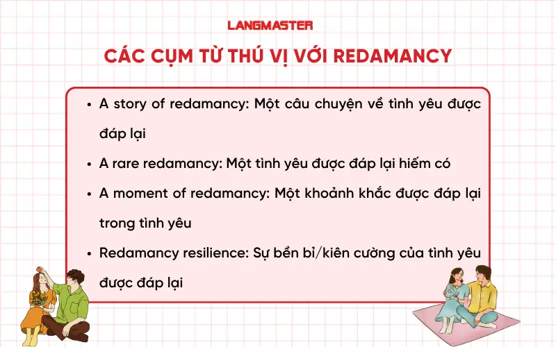 Các cụm từ thú vị thường đi với Redamancy