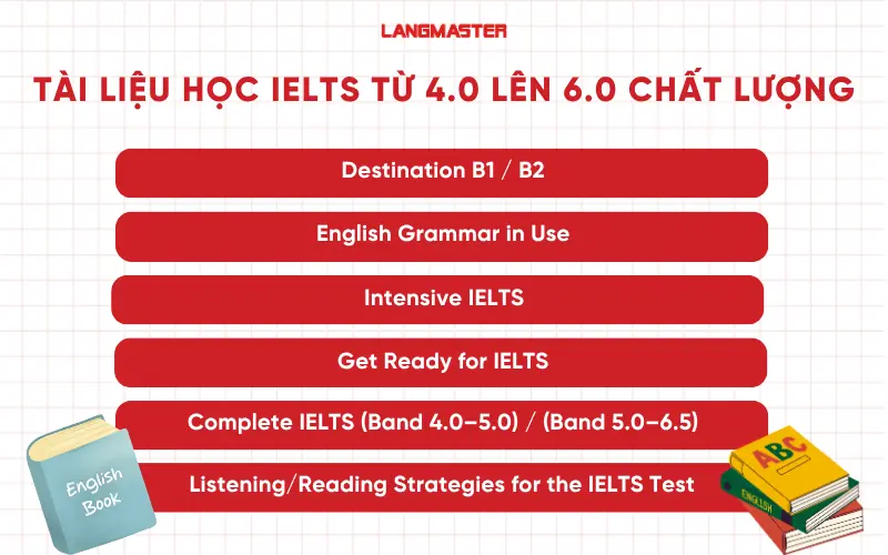 Tài liệu học IELTS từ 4.0 lên 6.0 chất lượng