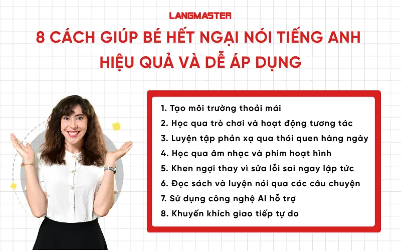 8 cách giúp bé hết ngại nói tiếng Anh hiệu quả