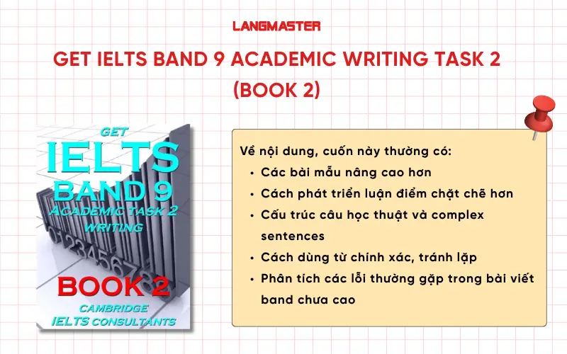 Get IELTS Band 9 Academic Writing Task 2 (Book 2)