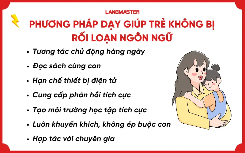Phương pháp dạy giúp trẻ không bị rối loạn ngôn ngữ
