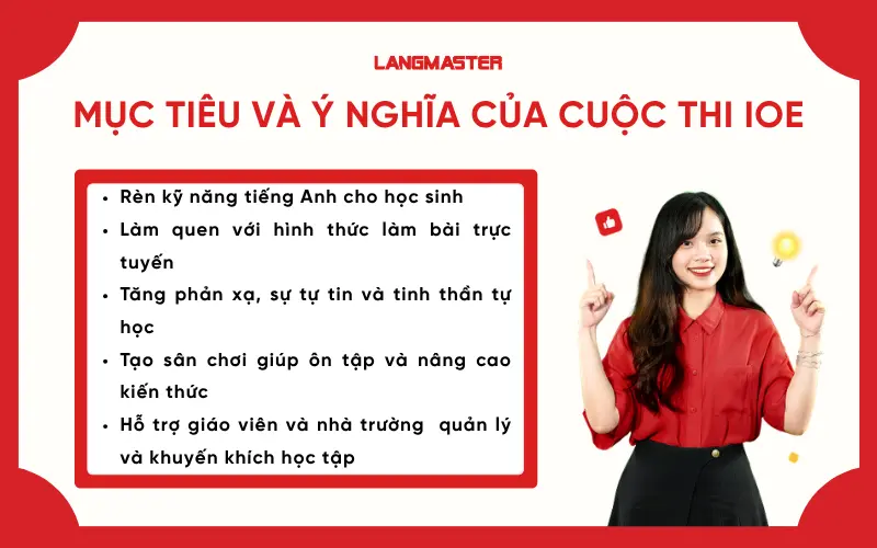 Mục tiêu và ý nghĩa của cuộc thi IOE