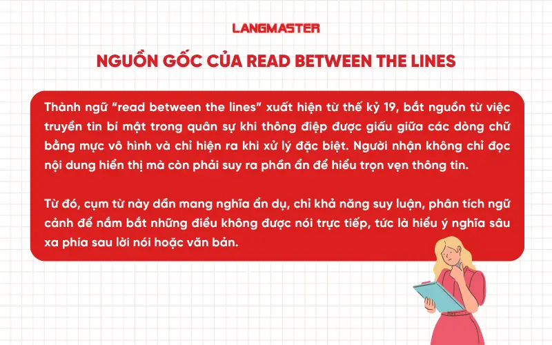 Nguồn gốc của Read between the lines