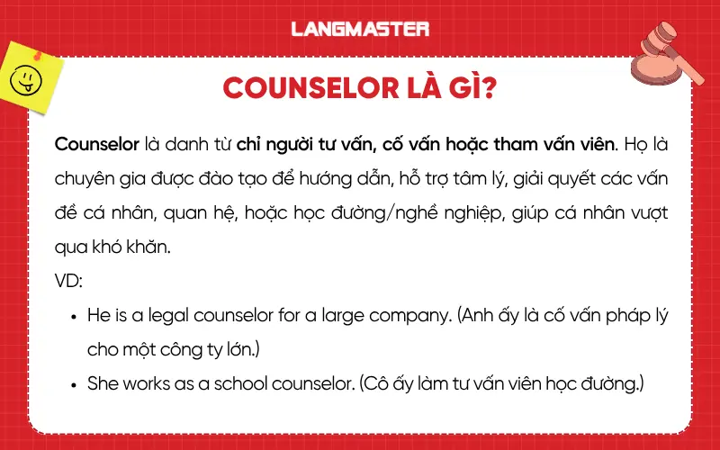 Counselor là gì?