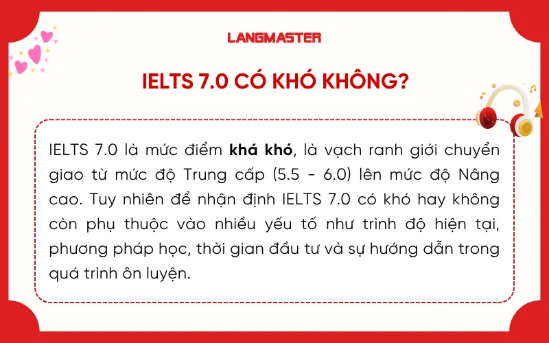 IELTS 7.0 có khó không?