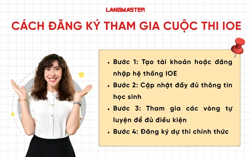 Cách đăng ký tham gia cuộc thi IOE