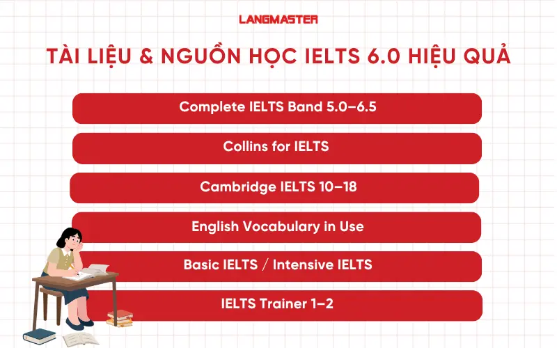 Tài liệu & nguồn học IELTS 6.0 uy tín và hiệu quả