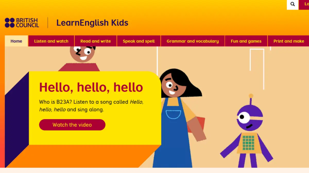 British Council – LearnEnglish Kids website