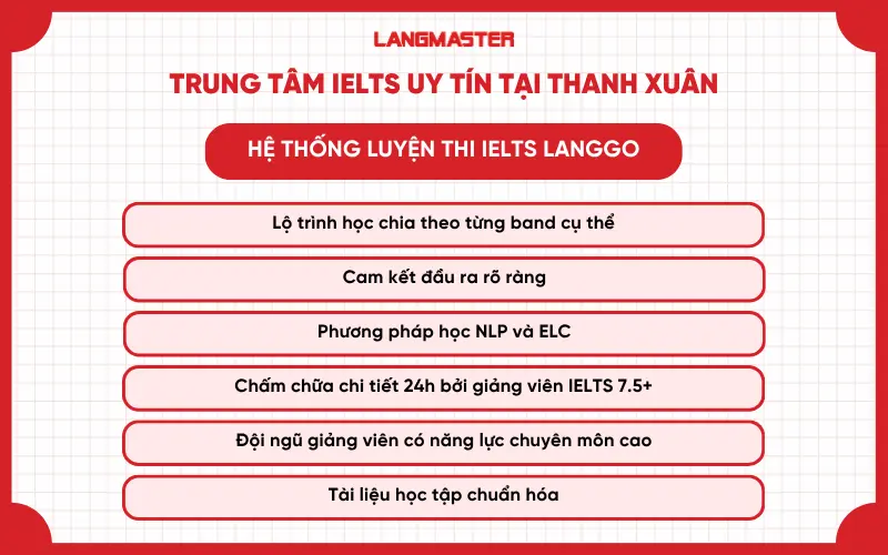trung tâm IELTS uy tín, chất lượng tại Thanh Xuân