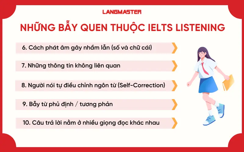 Bẫy IELTS Listening thường gặp